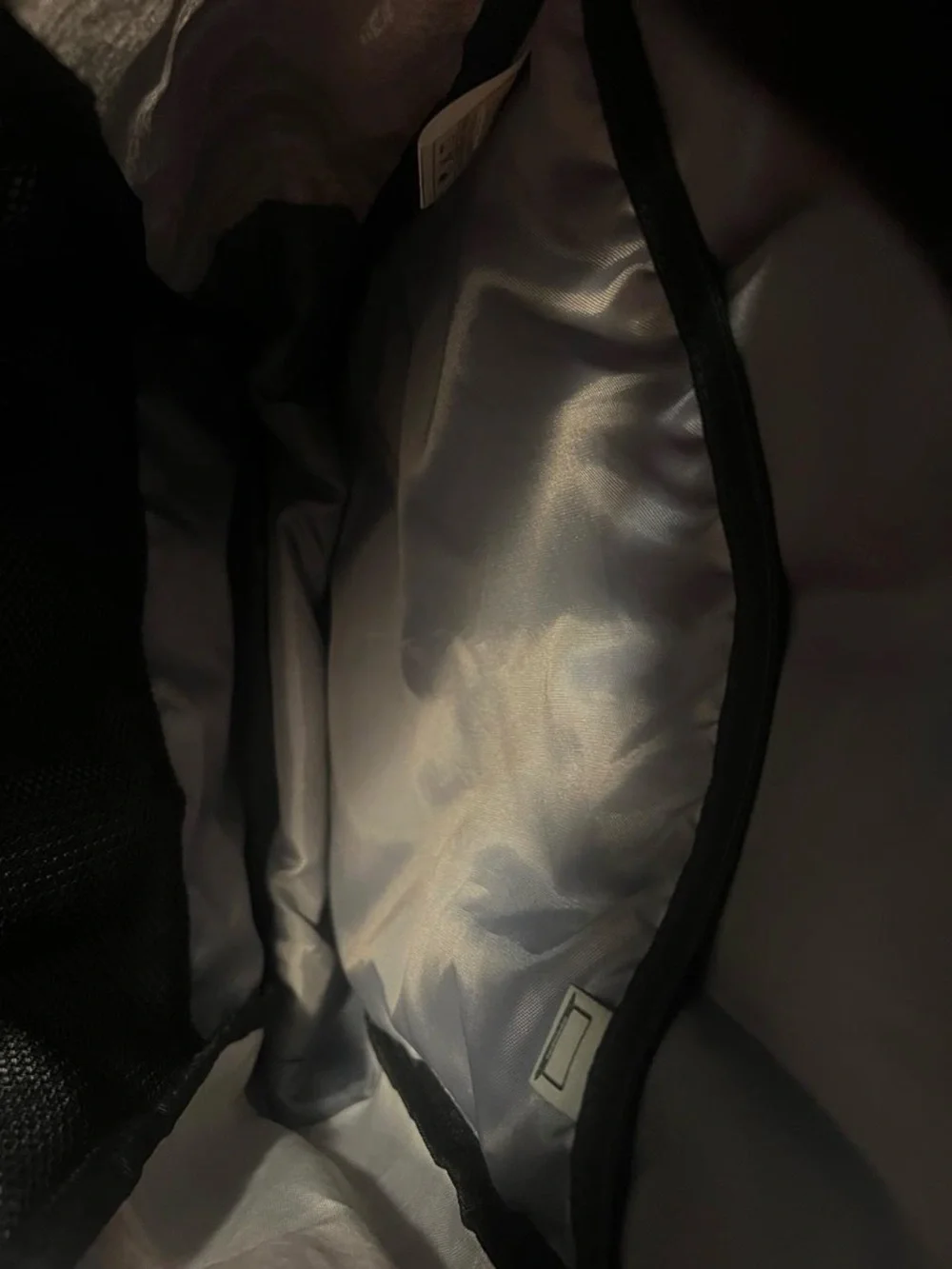adidas Grey Heather and Black Men’s Backpack with White Stripes